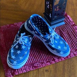 🇺🇸⭐️Blue and white star tie shoes⭐️🇺🇸